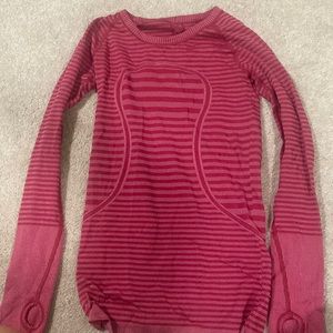 Pink lululemon Swiftly tech long sleeve